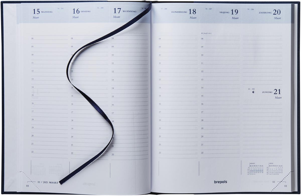 Brepols Timing Lima Agenda 2026 Kunstleder Zwart 17,2 x 22 cm
