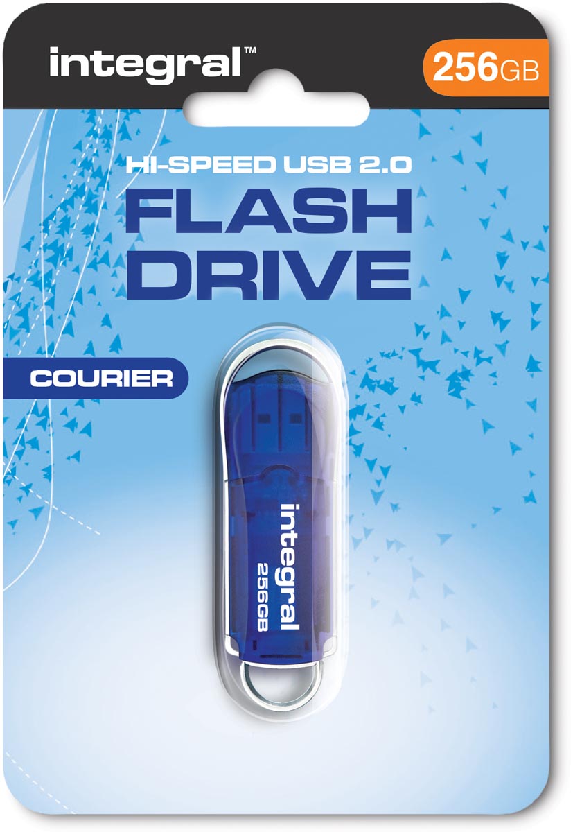 Integral Courier USB 2.0 stick 256 GB Blauw