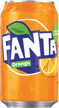 PROMOPACK Fanta Orange frisdrank, blik van 33 cl, pak van 24 stuks