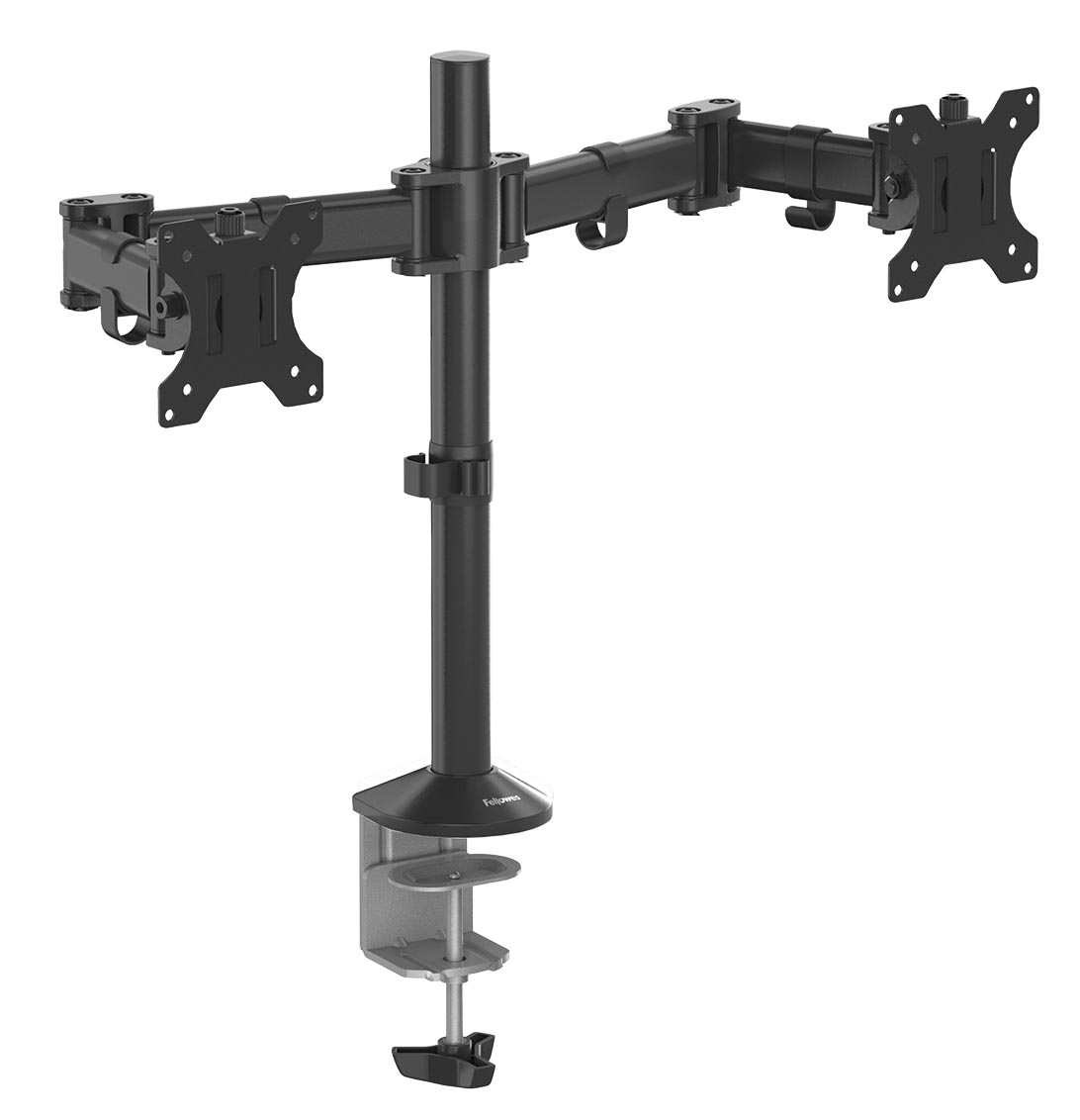 Fellowes Reflex Monitorarm dubbel zwart 490x172x160 mm