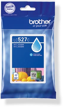 Brother inktcartridge, 900 pagina's, OEM LC-527C, cyaan
