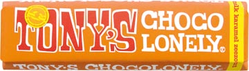 Tony's Chocolonely chocoladereep, 47g, karamel zeezout