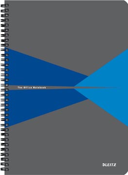 Leitz Office notitieboek, ft A4, kaft in PP, gelijnd, blauw