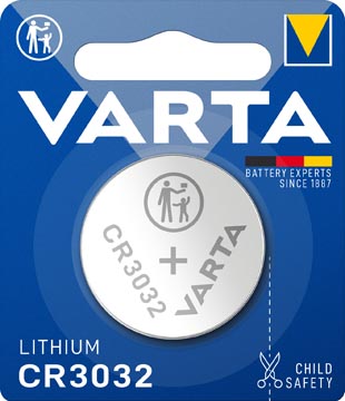 Varta knoopcel Lithium CR3032, blister van 1 stuk