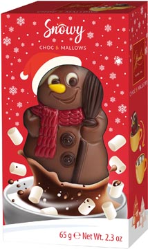 Hamlet chocolade sneeuwman smeltchocolade beige 65 g