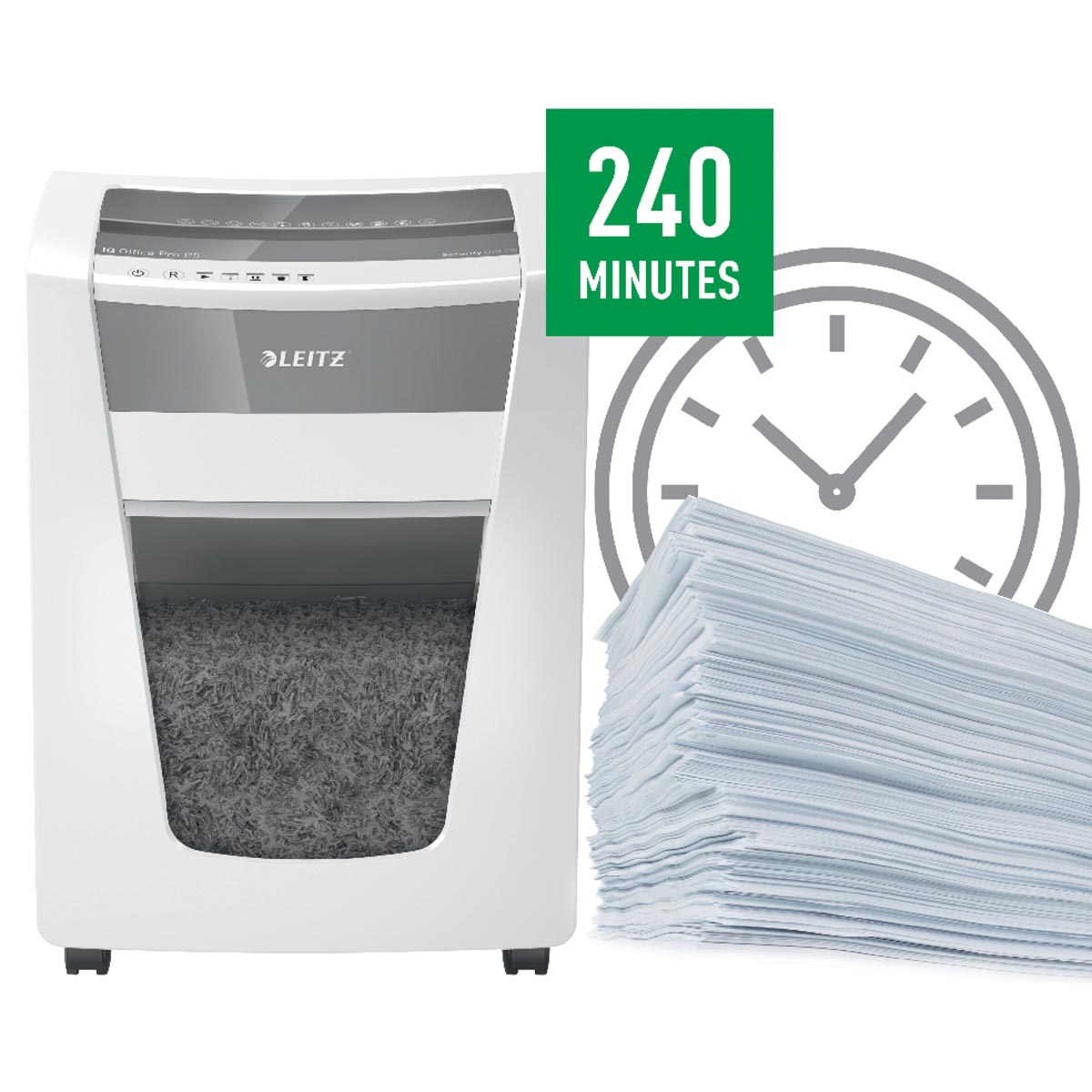 Leitz IQ Office Pro Papiervernietiger P5