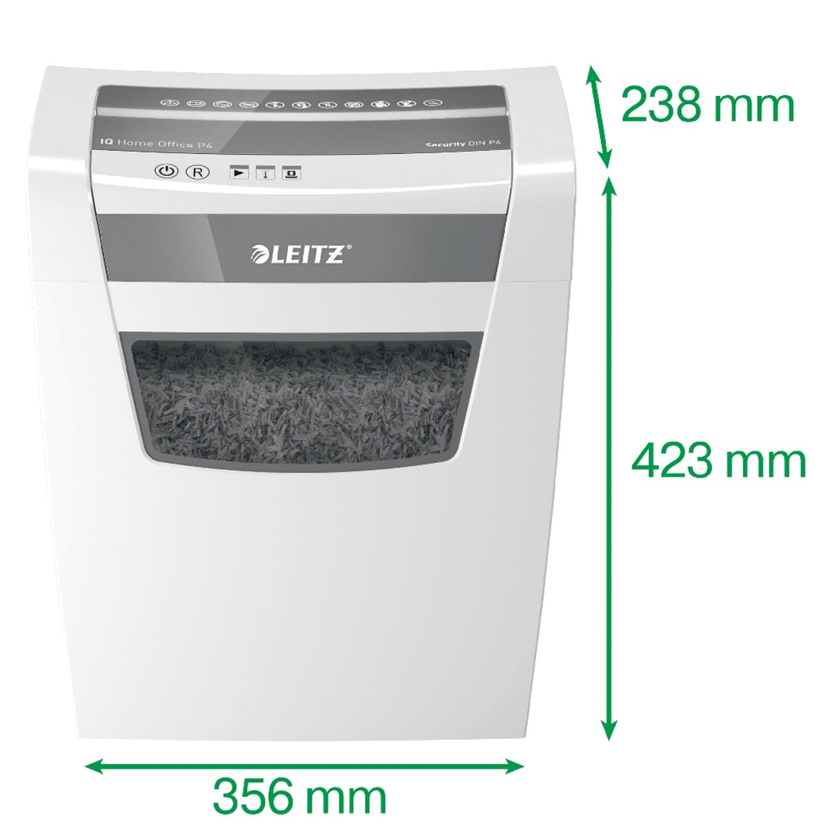 Leitz IQ Home Office Papiervernietiger P4 10 pagina's capaciteit voor 1-3 gebruikers