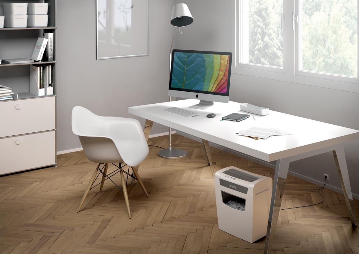 Leitz IQ Home Office Papiervernietiger P4 10 pagina's capaciteit voor 1-3 gebruikers