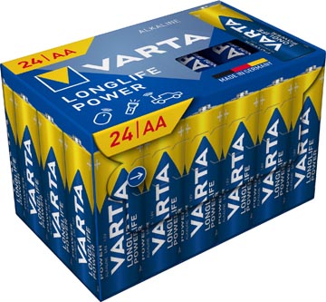 Varta Longlife Power AA alkalinebatterijen 24 stuks