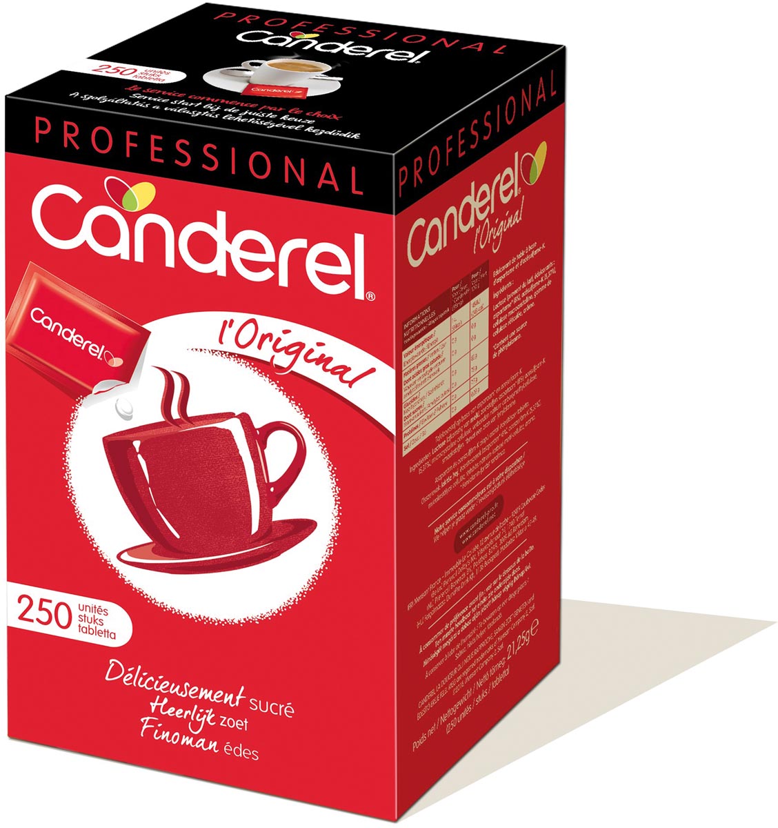 Canderel suikertablets 250 stuks 176 g doos