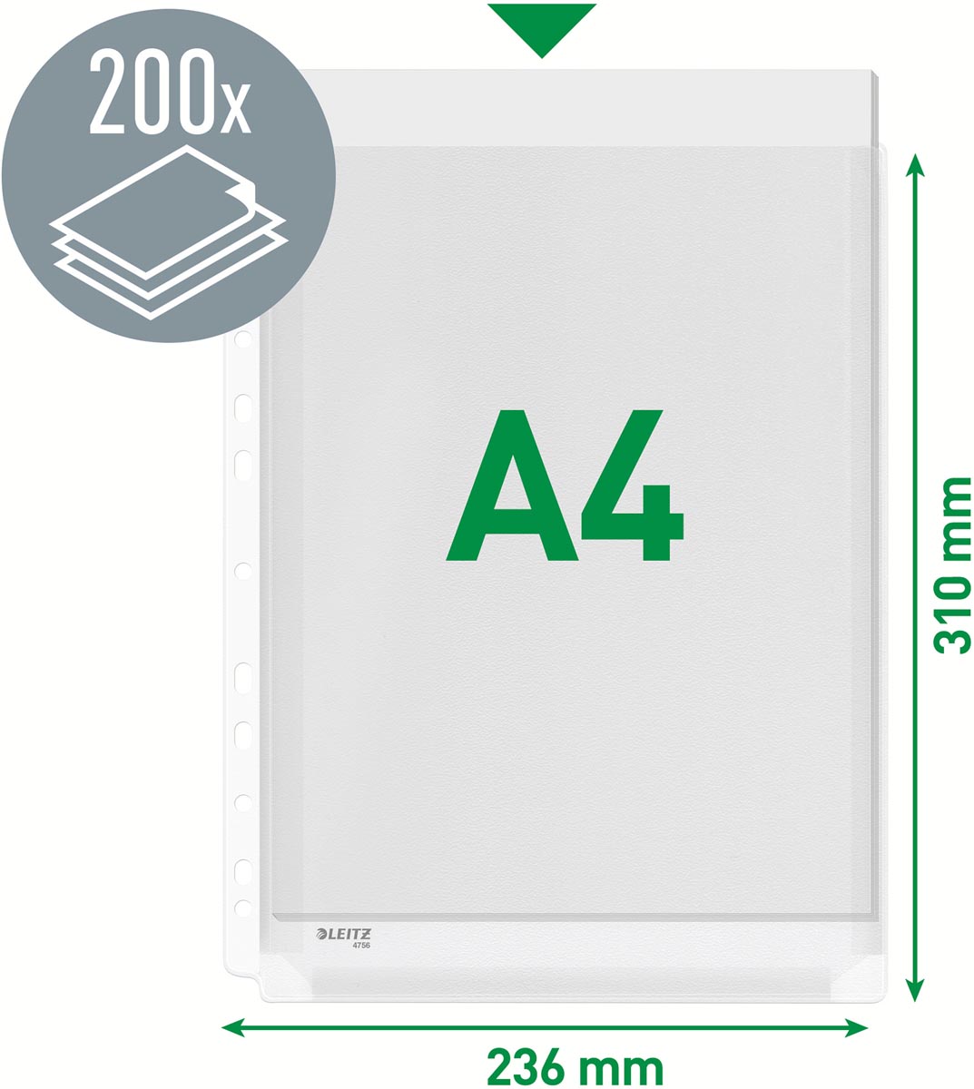 Leitz geperforeerde showtas XL pak van 10 stuks
