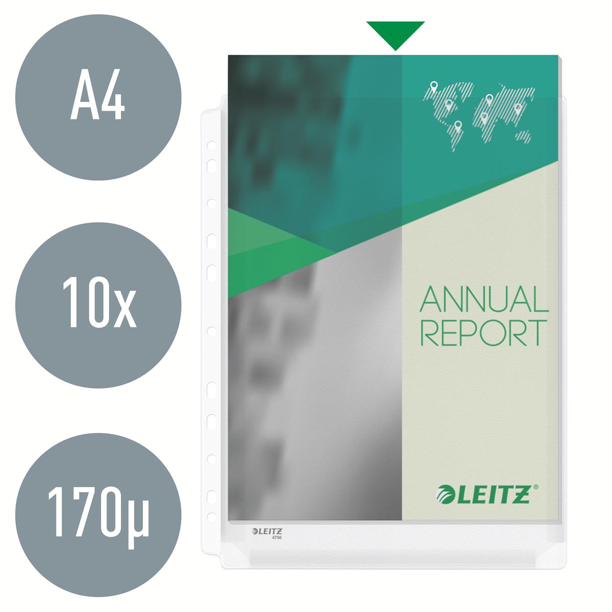 Leitz geperforeerde showtas XL pak van 10 stuks