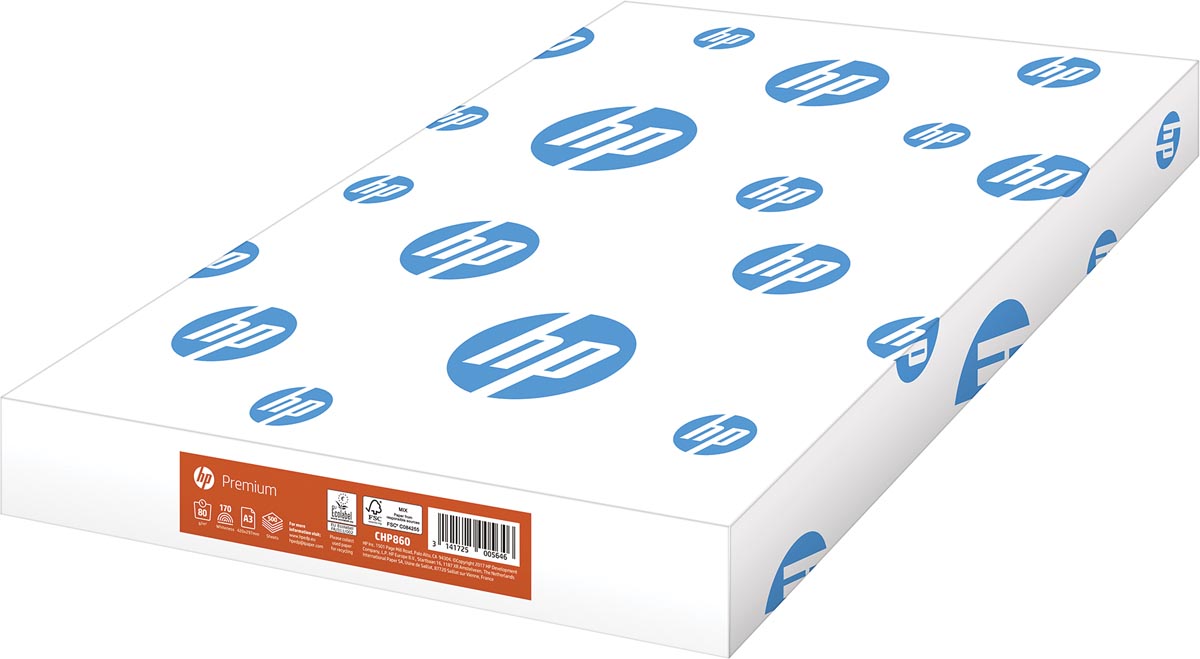 HP Premium printpapier A3 formaat wit 80 g/m² pak van 500 vel