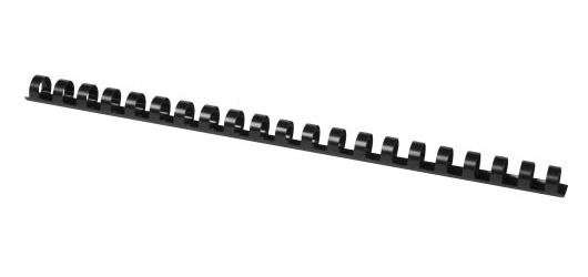 Q-CONNECT bindrug 14mm 21 rings 100 stuks zwart