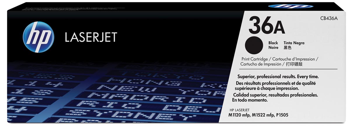 HP toner 36A zwart OEM CB436A 2.000 pagina's