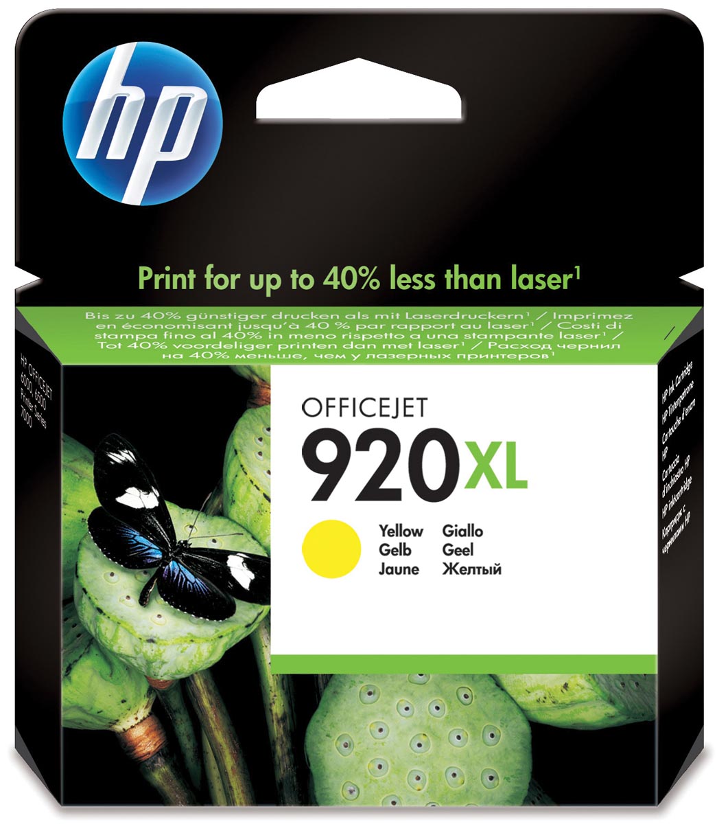 HP 920XL Gele Inktcartridge OEM CD974AE 700 pagina's