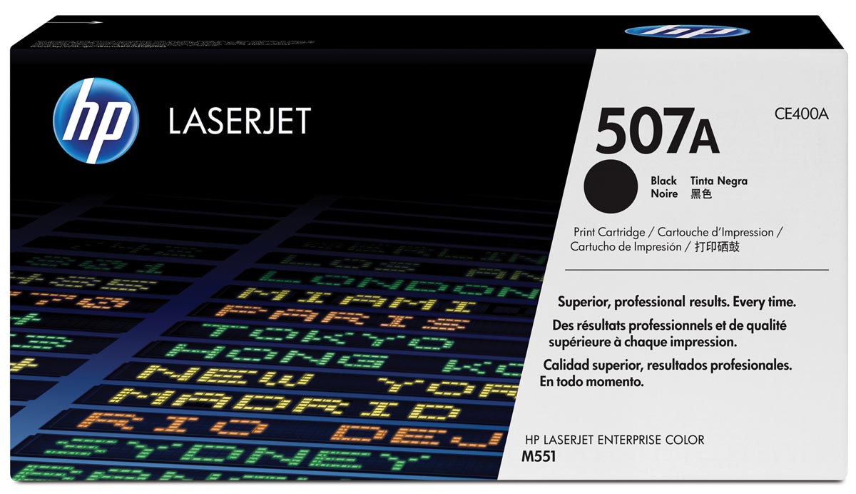 HP toner 507A zwart OEM CE400A 5.500 pagina's