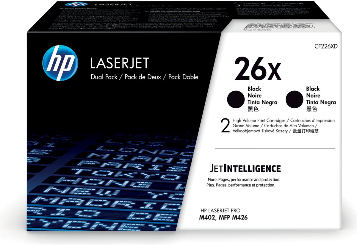 HP CF226XD toner zwart duopack 9000 pagina's OEM