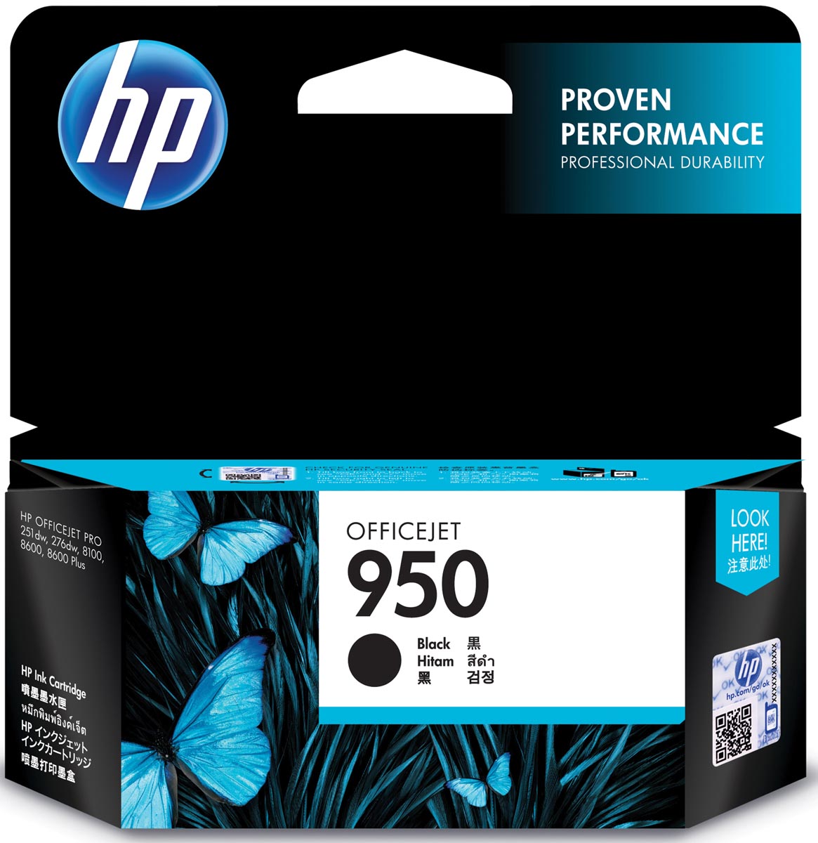 HP inktcartridge 950 zwart OEM CN049AE 1000 pagina's