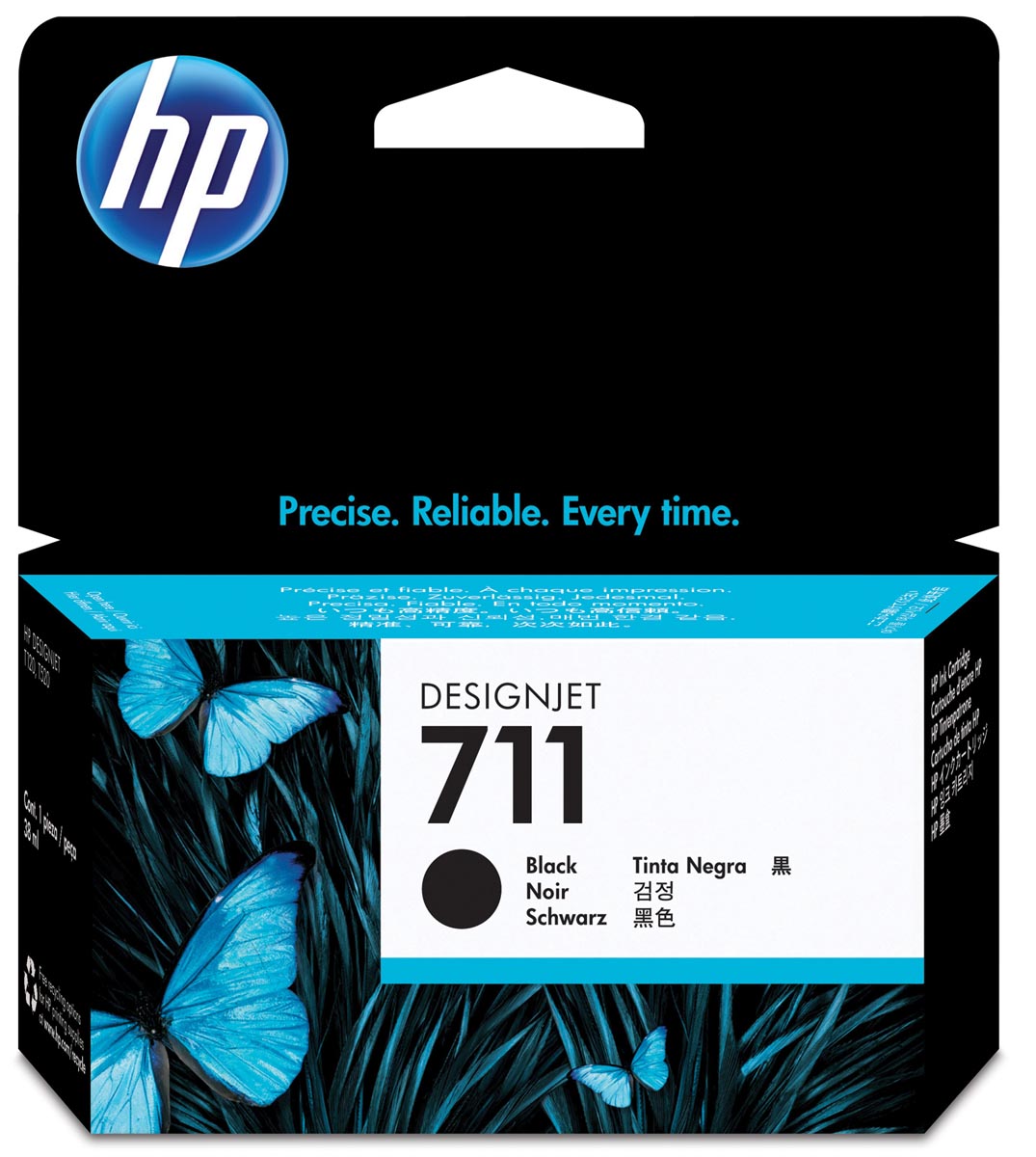 HP inktcartridge 711 zwart 38 ml OEM CZ129A
