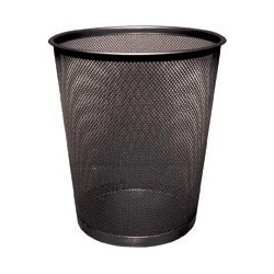 Q-CONNECT papiermand metaal zwart 19 liter 34,5x29,5 cm