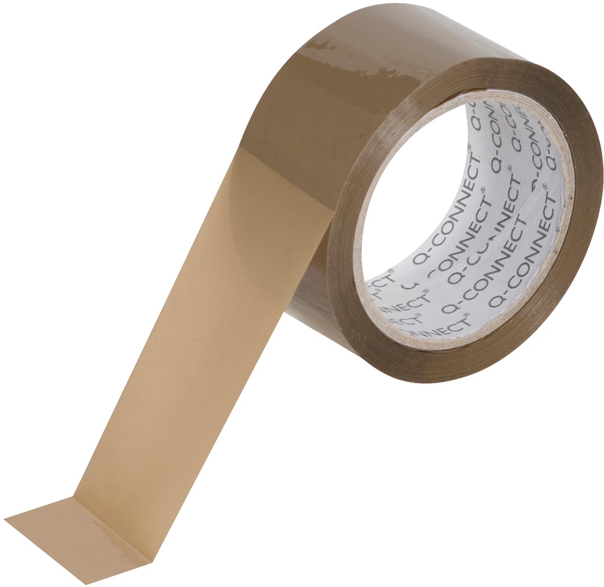 Q-CONNECT verpakkingstape polypropyleen bruin 50 mm x 66 m 6 rollen