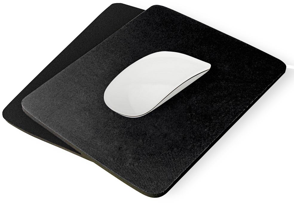 Q-CONNECT muismat polyester zwart 22 x 33 cm economy