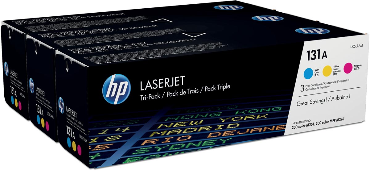 HP toner 131A OEM U0SL1AM 3 kleuren 1800 pagina's